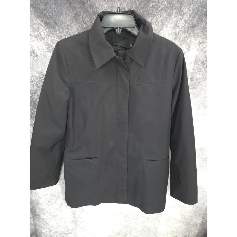 Express Jacket Womens 5 / 6 Black Full Zip Quilt Lined Utility Workwear Normcore